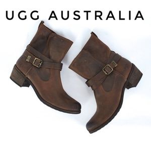 NEW Ugg distressed Leather Boots 9.5-10